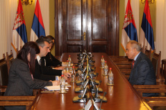 25 January 2023 The National Assembly Speaker in meeting with the Palestinian Ambassador to Serbia